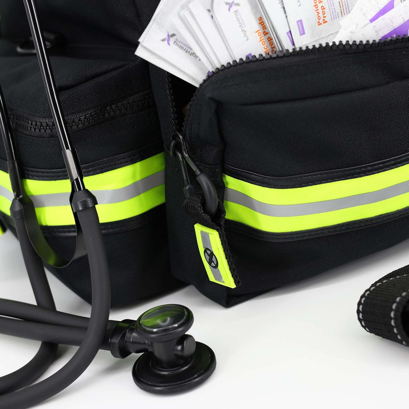 Lightning X EMT Responder Bag LXMB25 Fully Stocked 240+ EMS Trauma Kit Black2