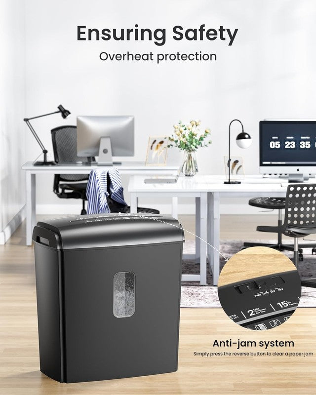 8 Sheet Micro Cut Paper Shredder P 4 Home Office Credit Card 4Gal Black4