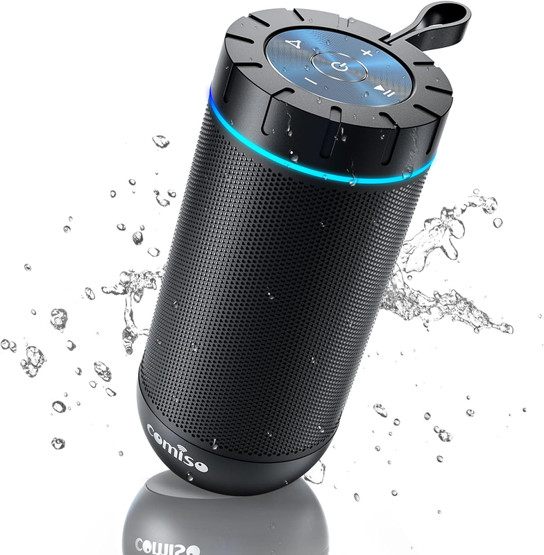 Bluetooth Speaker, IP65 Waterproof Portable Speaker with 360° HD Stereo Sound, P10