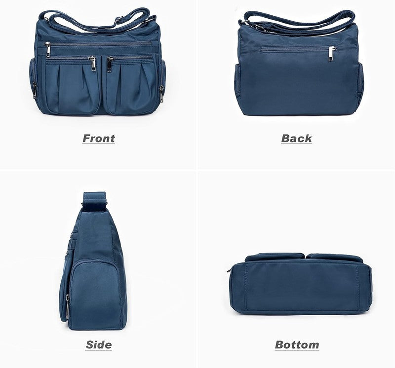 Women Crossbody Purse Waterproof Nylon Shoulder Bag Lightweight Travel Handbag3