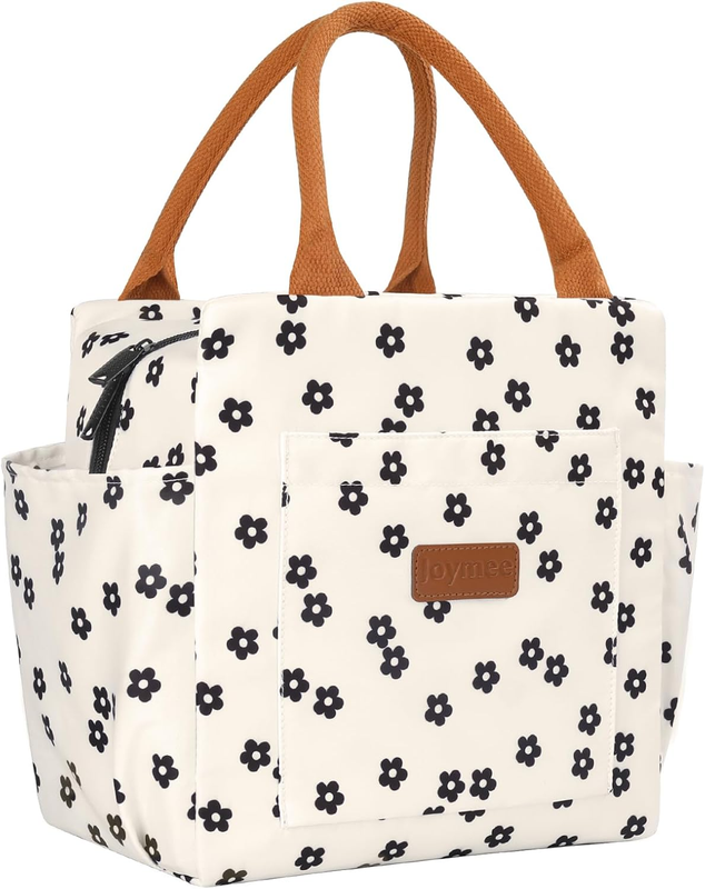 Insulated Lunch Bag Women Leakproof Large Cooler Tote w Bottle Holder Black10