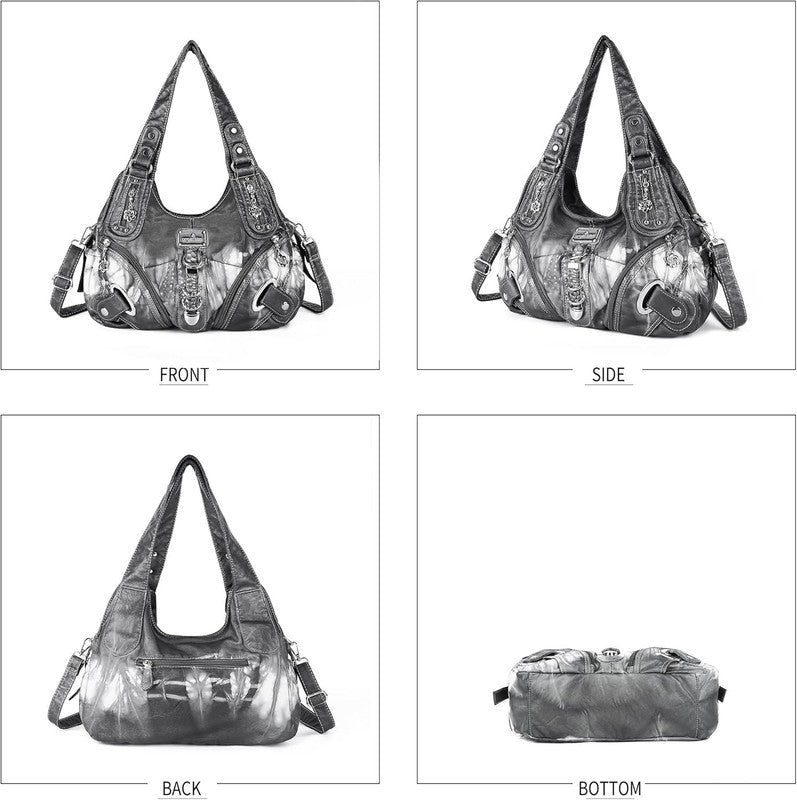 Angelkiss Women’s Large Hobo Satchel Shoulder Handbag Purse5
