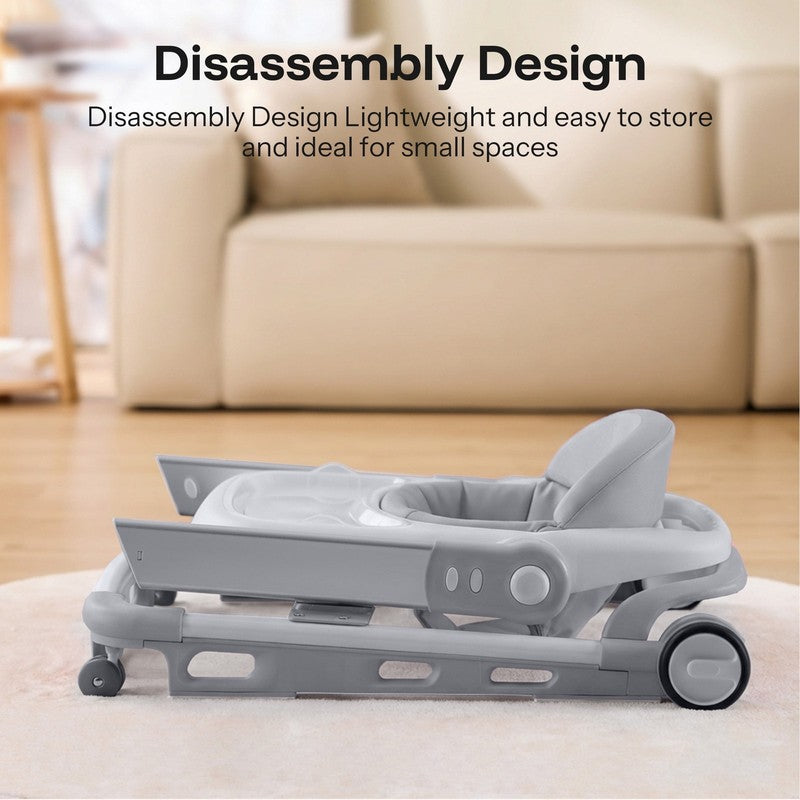 Baby Walker for Babies 6-18 Months, Anti-Rollover, Seat and Height Adjustable, W5