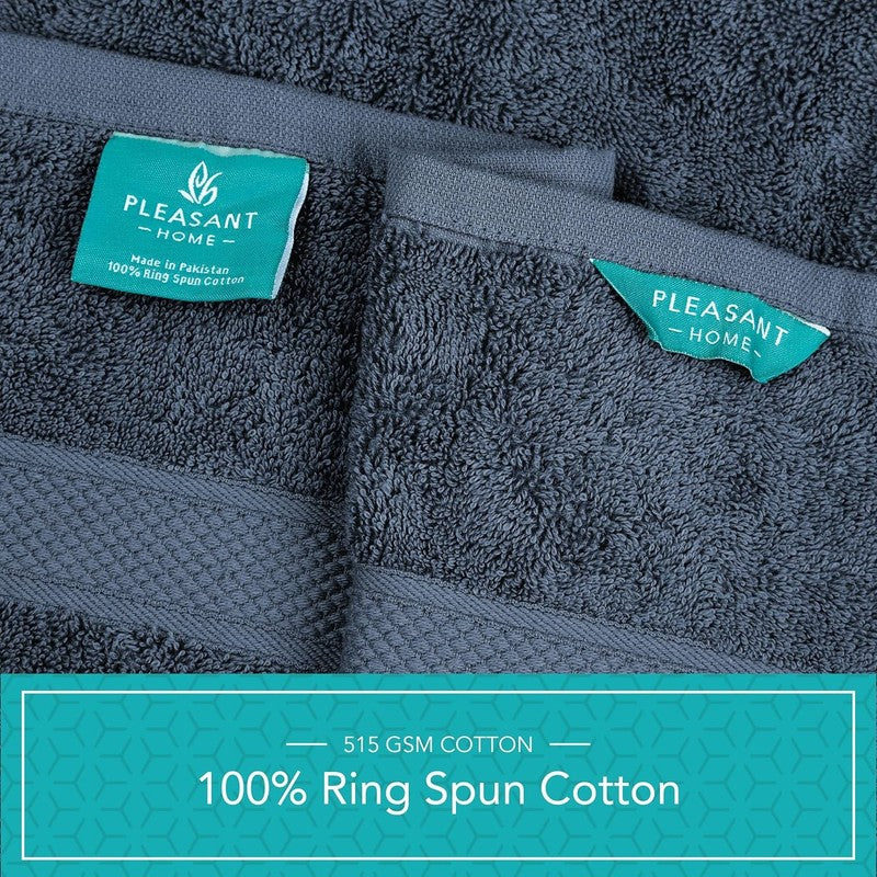 Pleasant Home Bath Towels Set of 6 (24” X 50”) 100% Cotton, 515 GSM | Lightweigh3