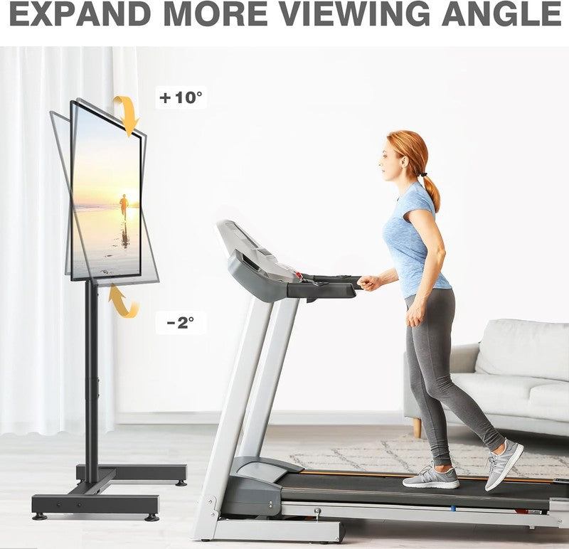 TV Floor Stand for 13–50" LCD LED Flat/Curved TVs, Height Adjustable Mount2