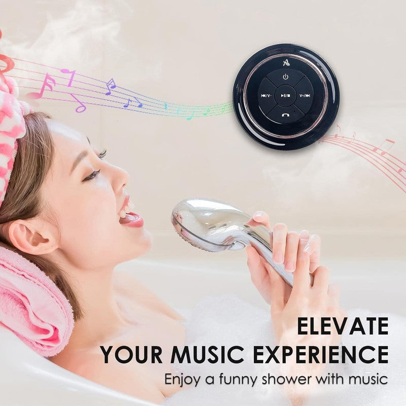 Soundangel Mate Shower Speaker, IPX7, Deep Bass, 12H Play, Mic, Rose Gold Gift7