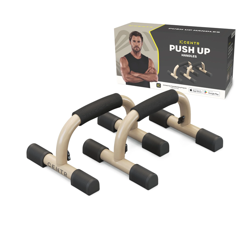by Chris Hemsworth Push up Handles, Push up Bars + 3-Month Membership7