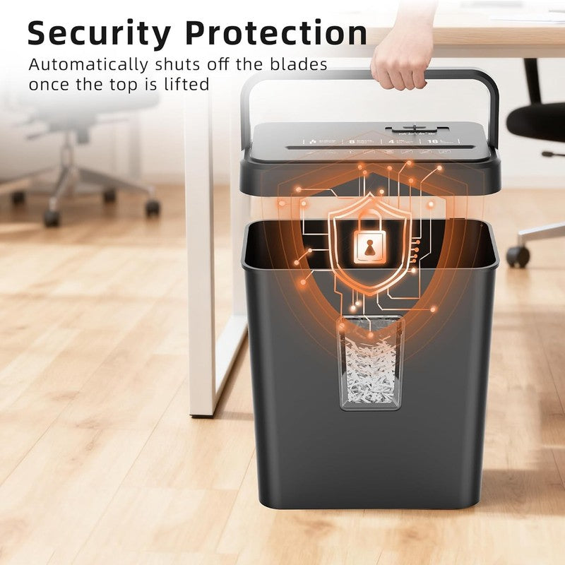 8 Sheet Cross Cut Paper Shredder P 4 4.2Gal Credit Card Home Office Portable6