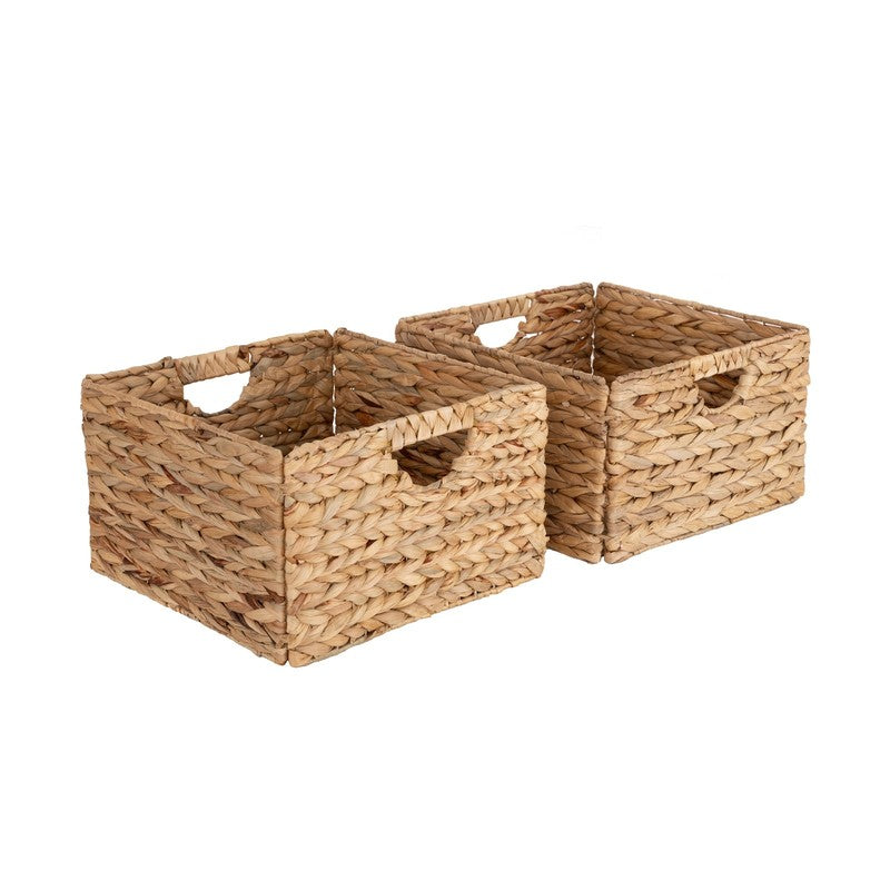 Stylish Handwoven Water Hyacinth Baskets - Set of 25