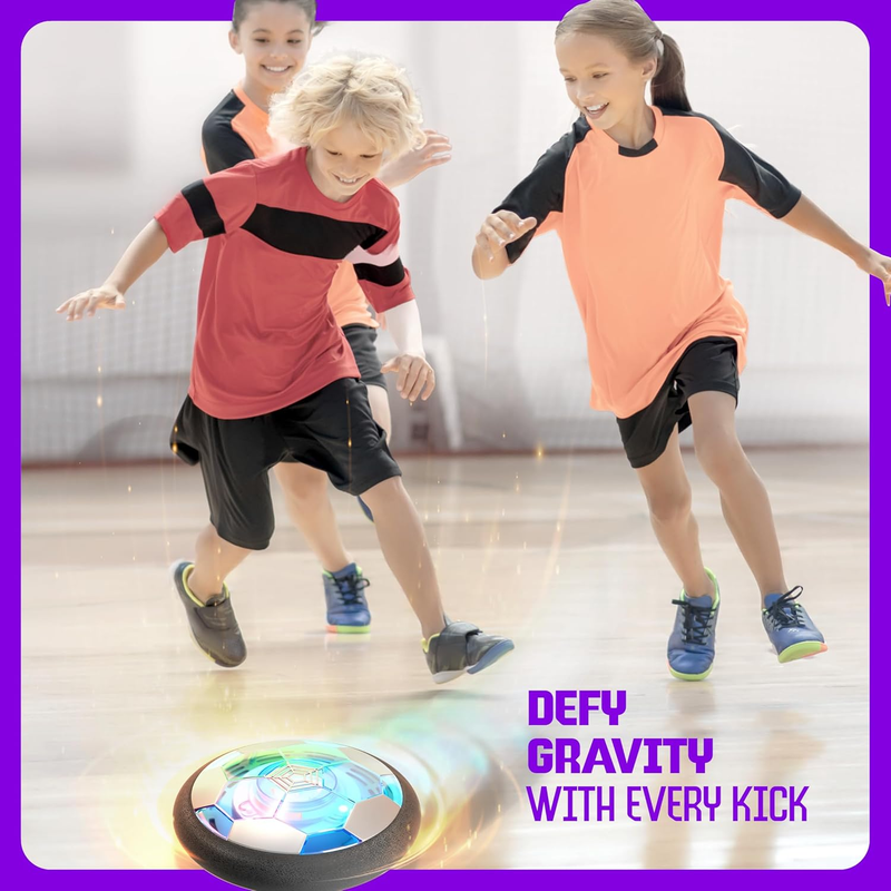 Hover Soccer Light Up Ball, Indoor Toy Games Gifts for Birthday, Kids, Boys for 7
