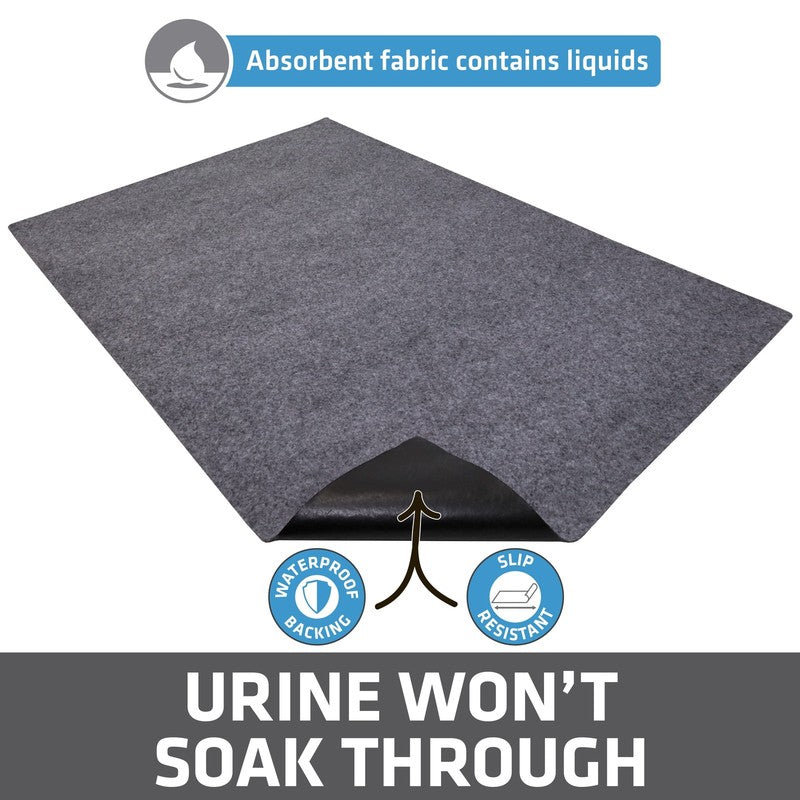 Jumbo Cat Litter Box Mat   100% Phthalate and BPA Free; Machine Washable; Soft o3