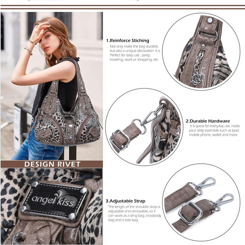 Angelkiss Women’s Large Hobo Satchel Shoulder Handbag Purse5