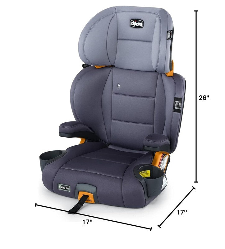 Kidfit Cleartex Plus 2 in 1 Booster Car Seat High Back/Backless 40 100lb Lilac9