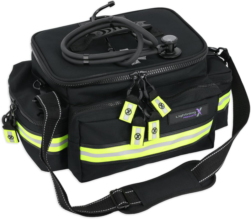 Lightning X EMT Responder Bag LXMB25 Fully Stocked 240+ EMS Trauma Kit Black6