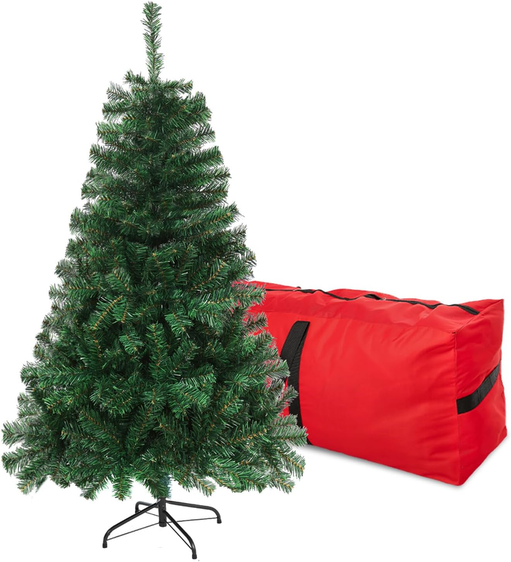 4FT Premium Christmas Tree, Small Spruce Artificial Holiday Xmas Tree with 450 P10