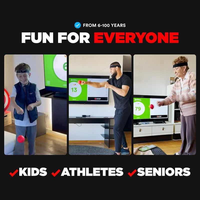  Boxing Reflex Ball - Celebrity-Endorsed Home Workout Game - App-Connected Punc1