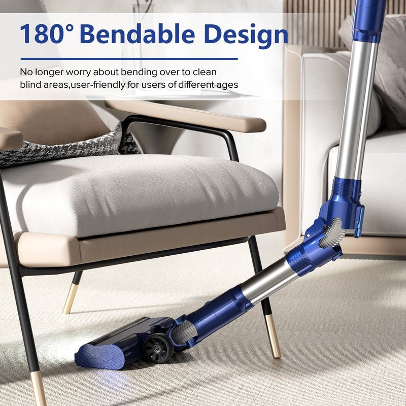 Cordless Vacuum Cleaner, 30Kpa/45Min/7 In 1 Stick Vacuum with Foldable Pole, P18