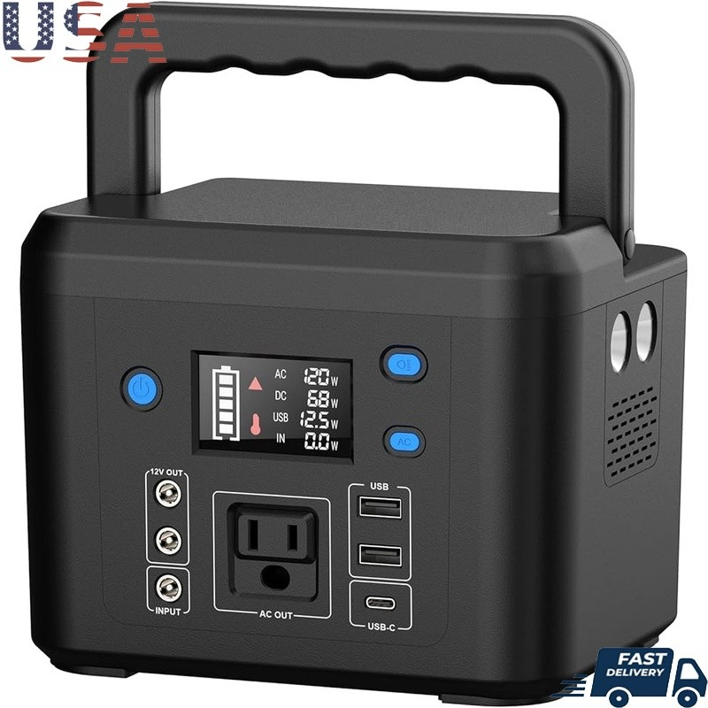 120Wh Portable Power Station 200W Solar Generator Emergency Charger Camping Use10