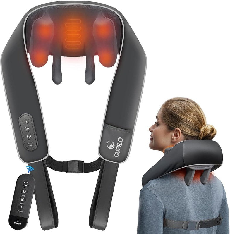 Shiatsu Neck & Back Massager w/ Heat, 6D Cordless Deep Tissue, Gift for Home7