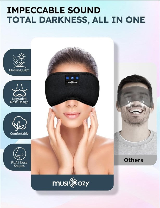 Bluetooth Sleep Mask Headphones for Side Sleepers   HD Stereo Music Earbuds4