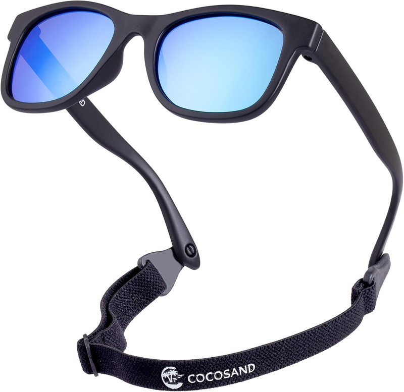 Polarized Baby Sunglasses UV400 Flexible Strap Infant Toddler 0 24 Months0