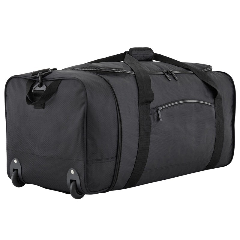 Protégé 32" Large Collapsible Rolling Travel Duffel - Black9