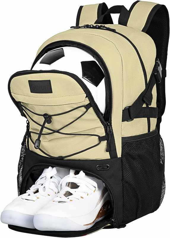 Soccer Basketball Backpack w/ Ball & Shoe Compartment Sports Travel Bag11