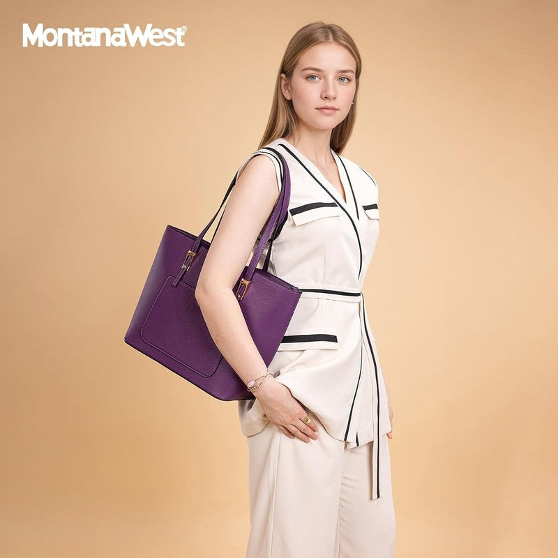 3PCS Purses for Women Tote Bag and Wallet Set Shoulder Satchel Handbags1