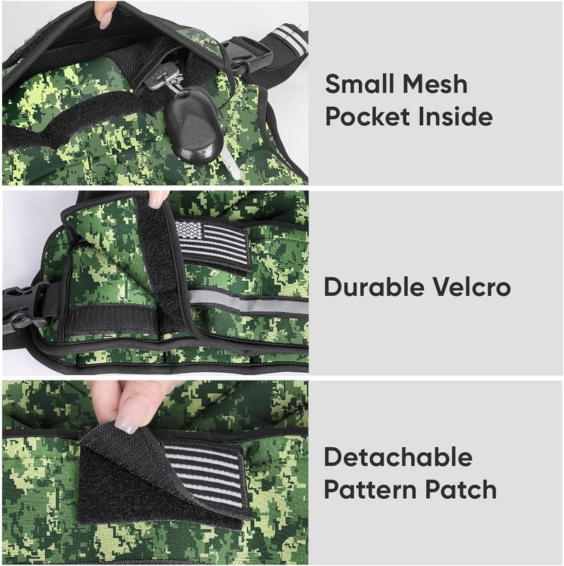 Adjustable Weighted Vest 4 10lb Strength Training Running Walking Unisex5