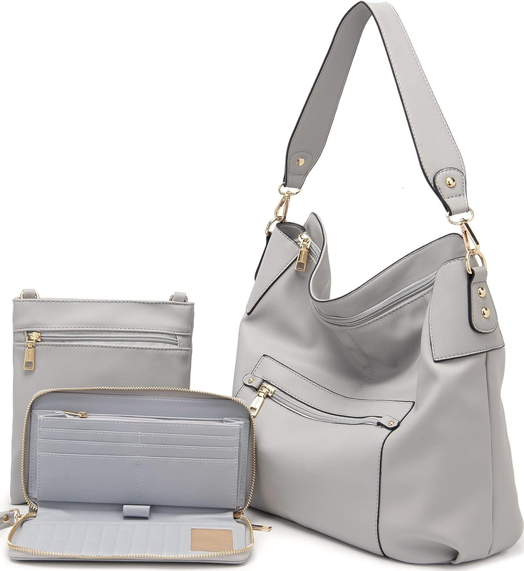Women Large Crossbody Bag Shoulder Handbag Purse Wallet Set Hobo Tote7