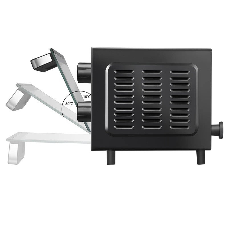 4-Slice Countertop Toaster Oven with Bake Pan & Rack, 3 Settings, Black10