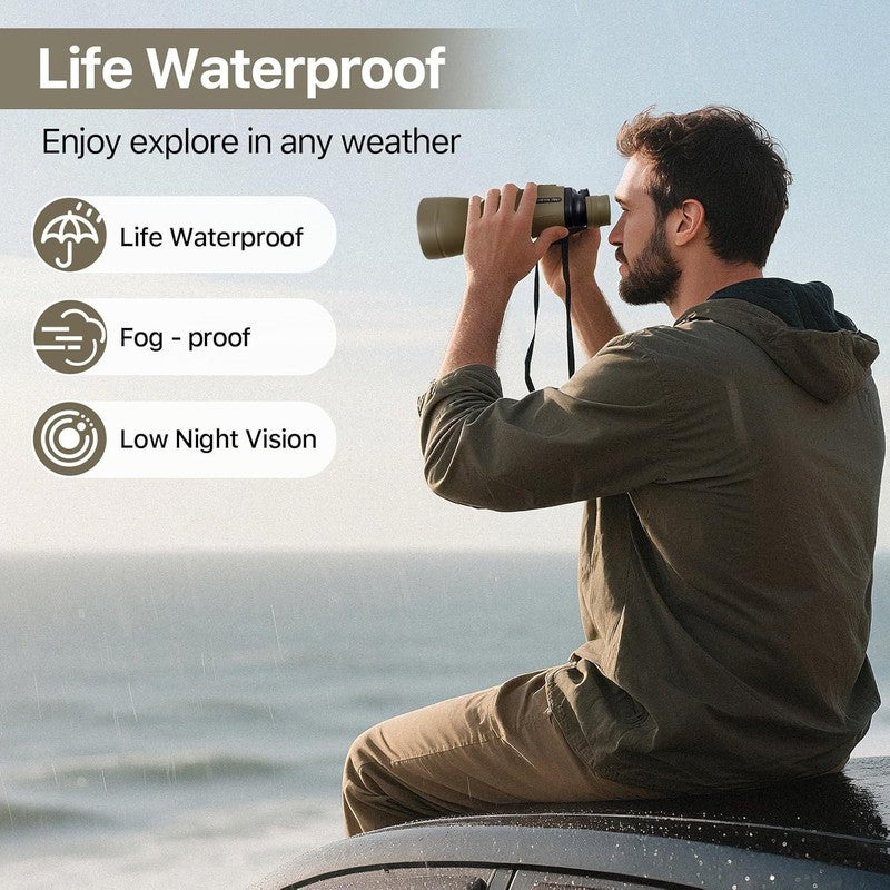 20x50 High Power Binoculars for Adults BAK4 FMC Bird Watching Hunting Hiking Mud4