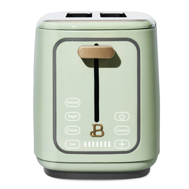 2 Slice Toaster with Touch Activated Display, Sage Green by Drew Barrymore7