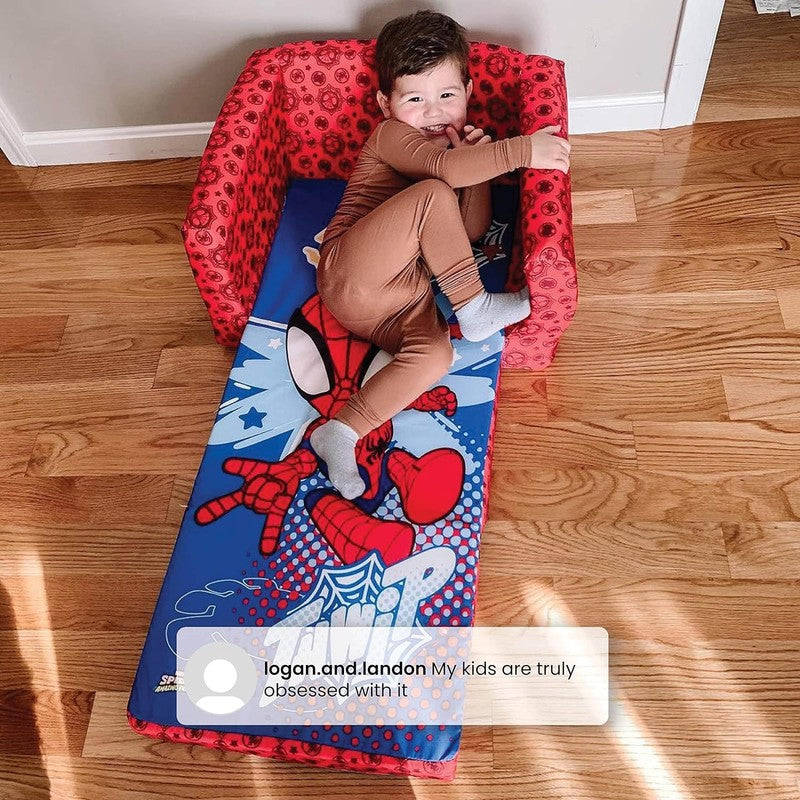 Spidey & His Amazing Friends Cozee Flip-Out Kids Chair Lounger 2-in-16