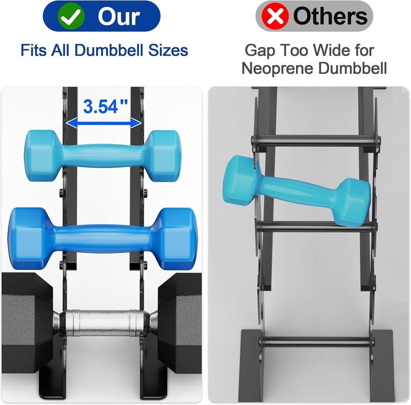 4 Tier Dumbbell Rack Stand Home Gym Weight Holder 400LB Heavy Duty Rack Only5