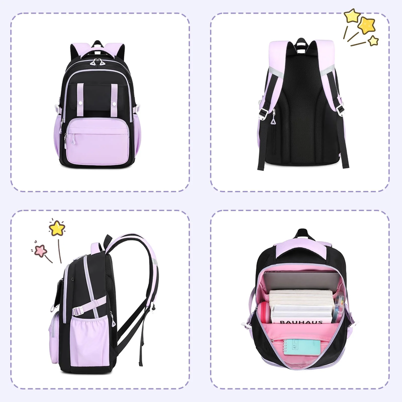 Kids Kawaii Ita School Backpack Lightweight Bookbag Blue Star6