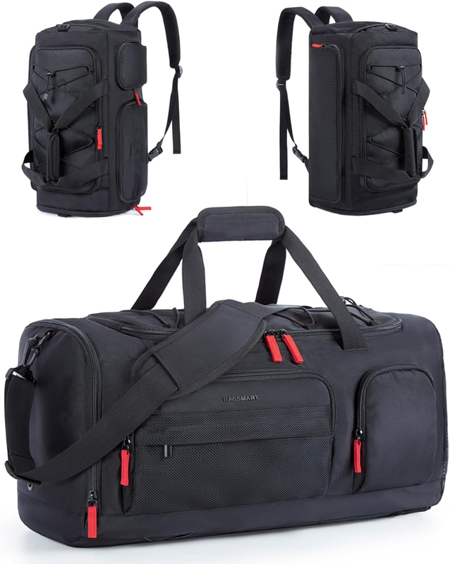 35L Gym Duffel Bag Backpack w/ Shoe Laptop Compartment Carry On Travel0