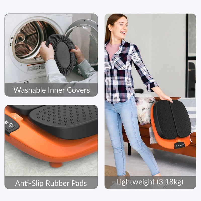 Foot Massager with Heat, Vibration Foot Massager for Blood Circulation, Gift3