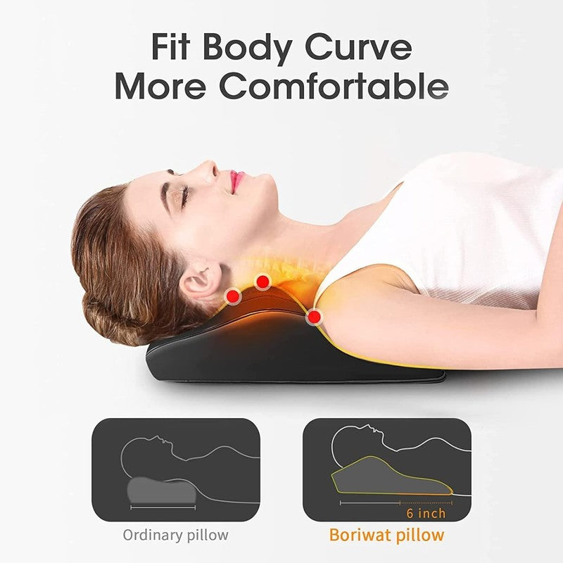 Back Massager with Heat, 3D Kneading Massage Pillow for Back, Neck, Shoulder, Le1