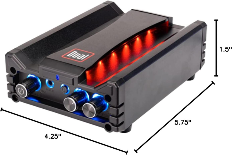 DBTMA100 2-Ch Class-D Mini Amp 100W Peak Bluetooth 3.5mm AUX RCA Stereo9
