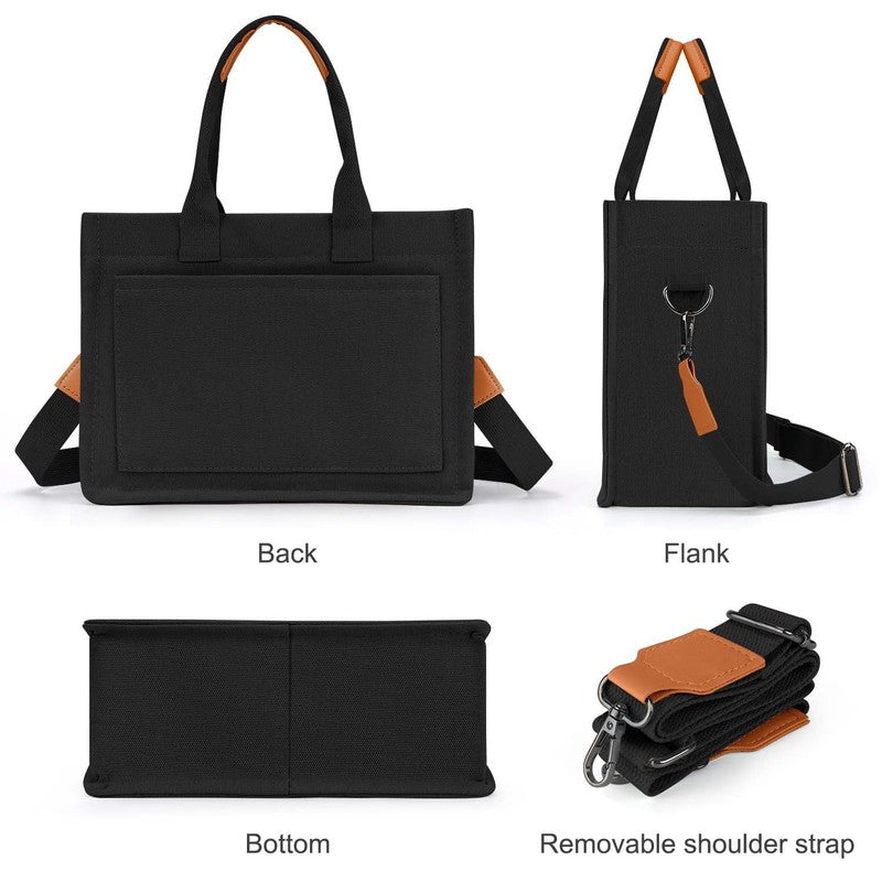 Canvas Tote Bags for Women, Large Multi Pocket Handbags for Woman, Crossbody Can5