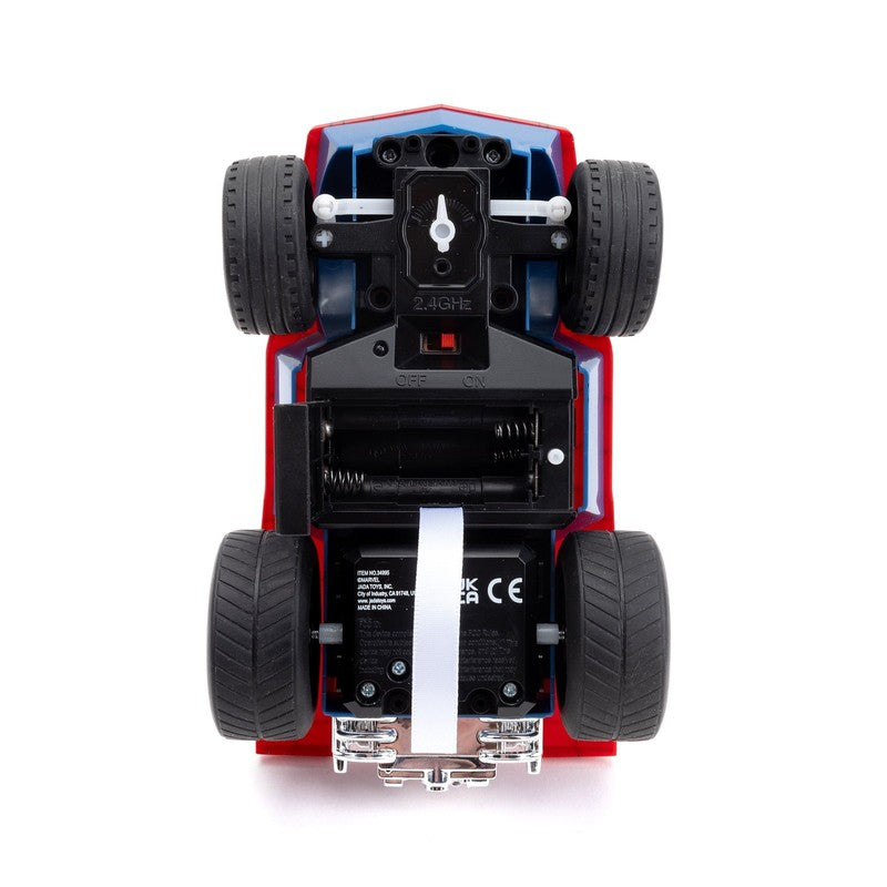 Jada Spider Man Buggy RC with Non Removable Spider Man Figure – 7", Turbo Button9