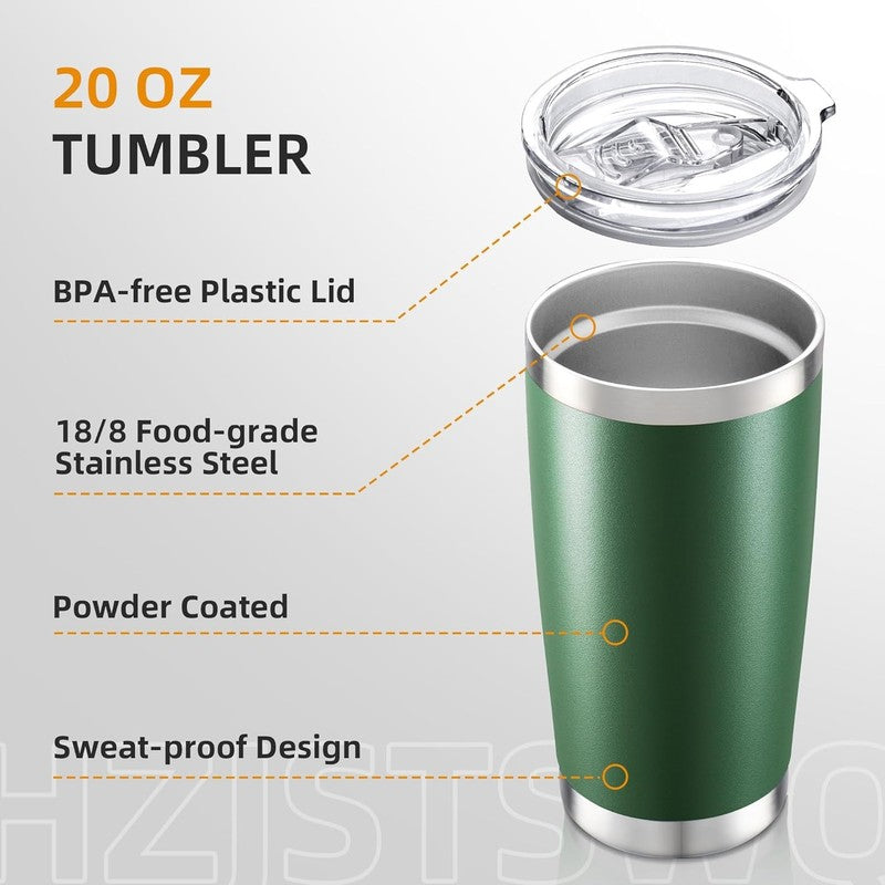 20oz Stainless Steel Tumbler 12 Pack Vacuum Insulated Coffee Cups2