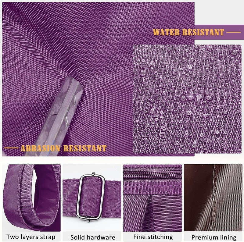 Women Crossbody Bag Waterproof Nylon Lightweight Shoulder Travel Purse Handbag4