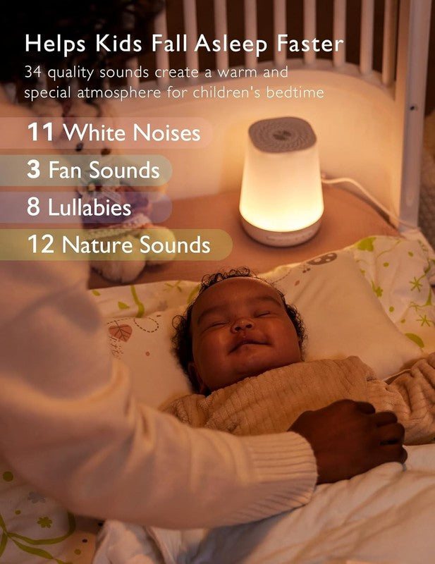 Blue Baby Sound Machine with Night Light & App Control - 34 Soothing Sounds4