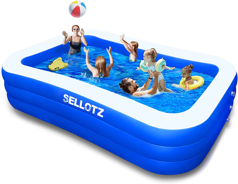 Inflatable Family Pool 120x72 Oversized Thickened Backyard Summer6