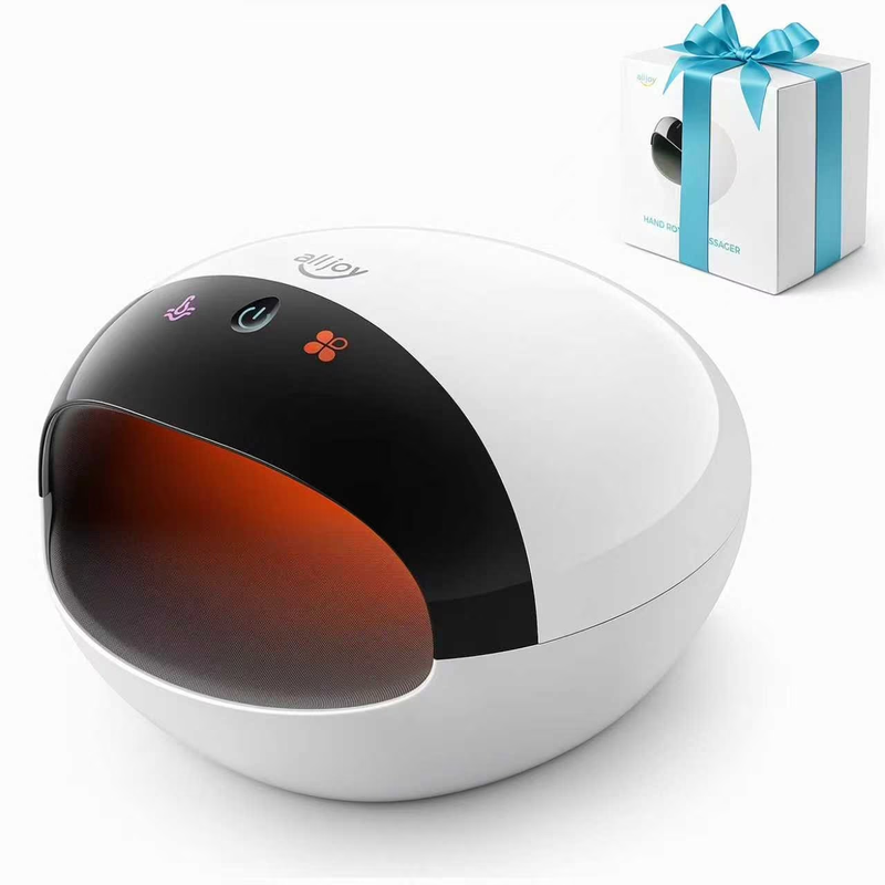 Heated Hand Massager Rechargeable Finger Compression Gift Men Women0