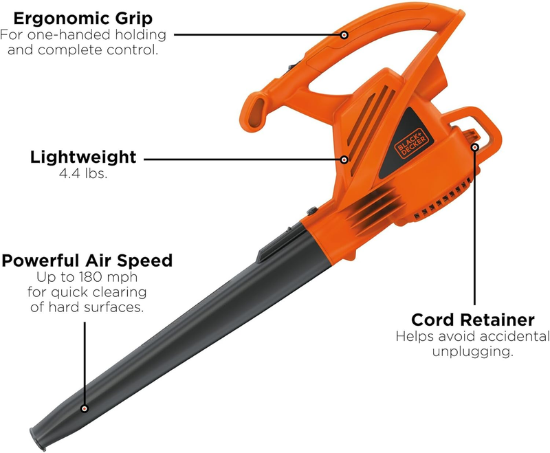 Electric Handheld Leaf Blower LB700 180MPH 180CFM 7 Amp Corded Lawn Care2