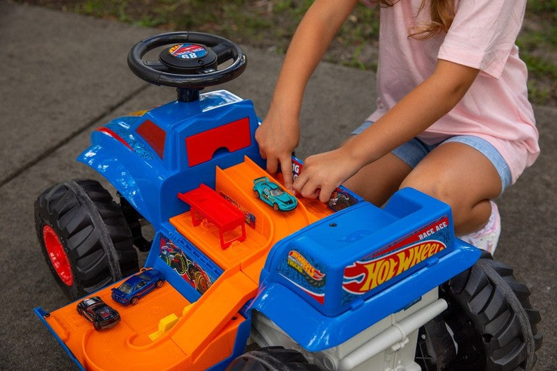 6V Monster Truck Ride-On for Toddlers, Blue/Red, Electric, Ages 1.5-3 Years, Max5