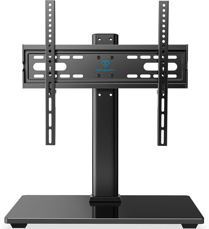 Universal TV Stand for 32–60" TVs, Height Adjustable Mount with Glass Base7